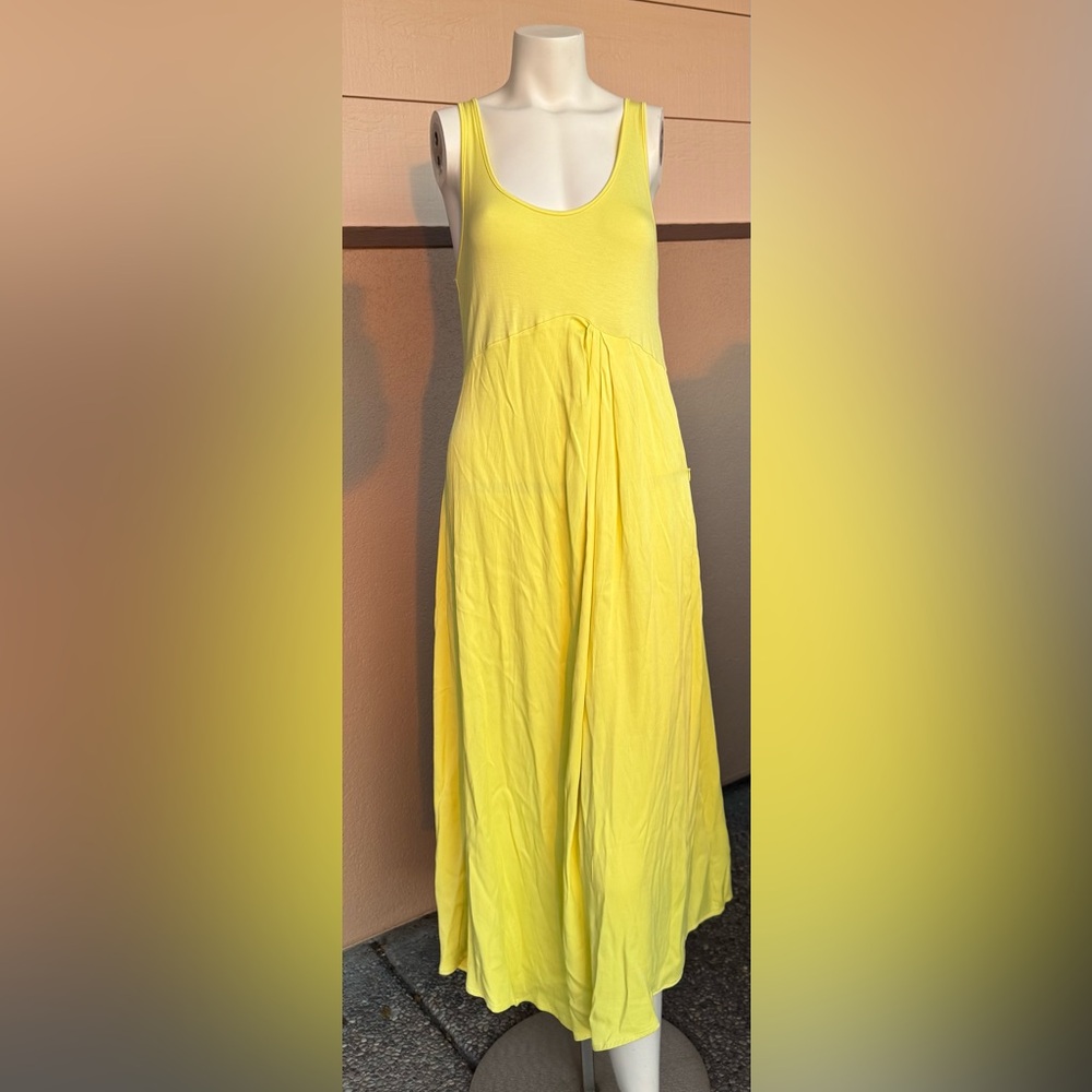 Anthropologie Yellow Maxi Dress